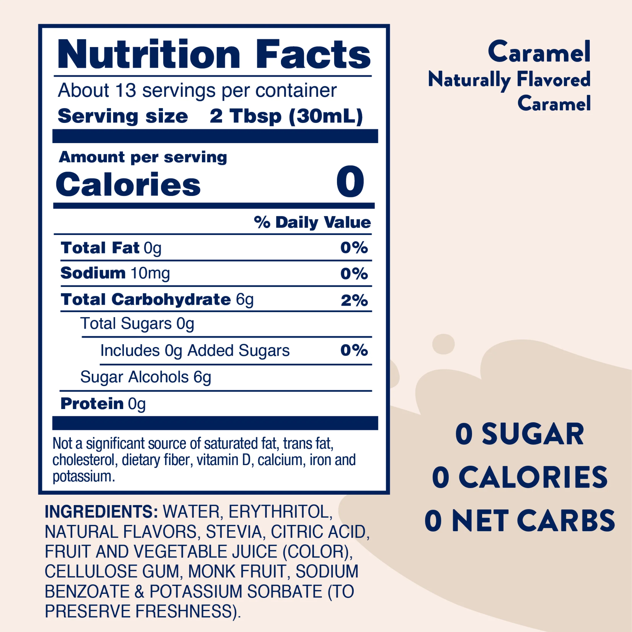 Naturally Sweetened Caramel Syrup - 375ml - Image 5