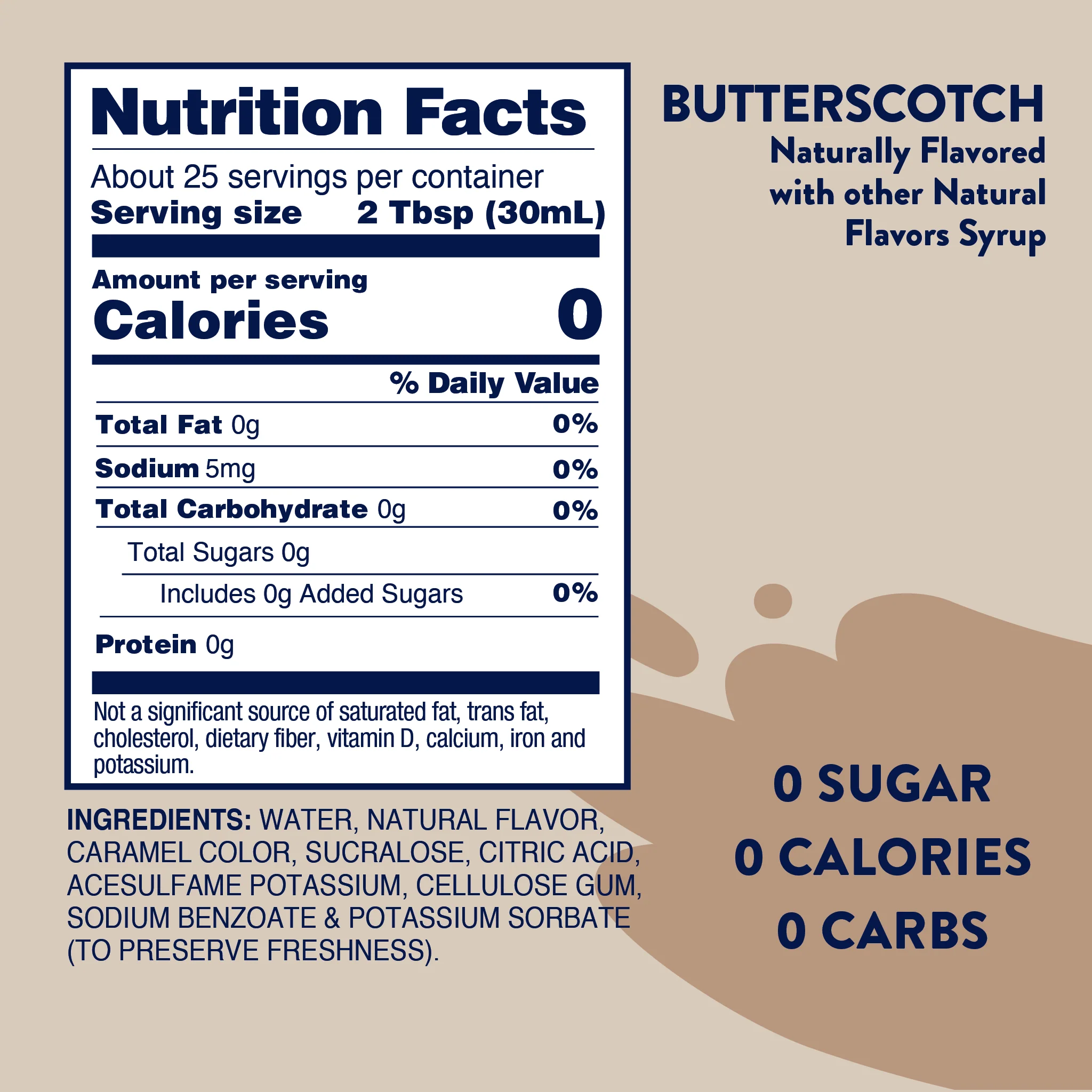 Sugar Free Butterscotch Syrup - Image 6