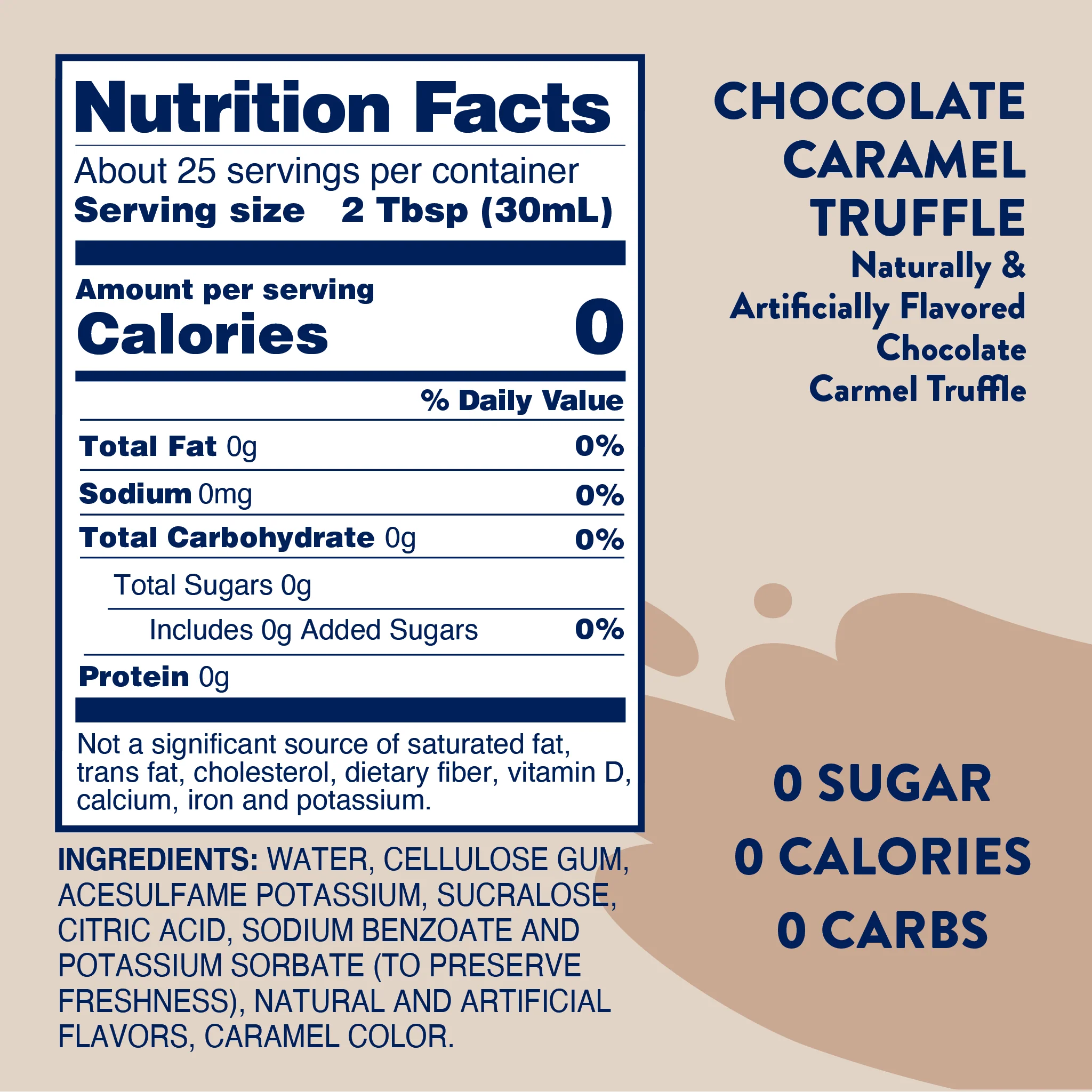 Sugar Free Chocolate Caramel Truffle Syrup - Image 6